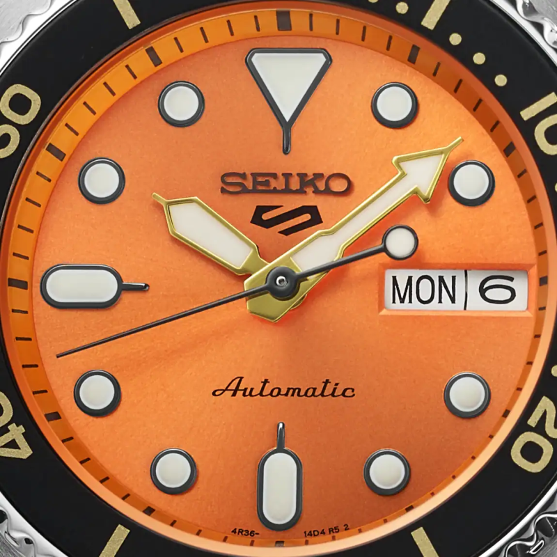 Reloj SEIKO 5 Sport Naranja SRPK35K1