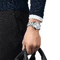 Reloj Tissot Gentleman Powermatic 80 Silicium Ice Blue 40mm T127.407.11.351.00