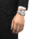 Reloj Tissot Gentleman Powermatic 80 Silicium Plateado 40mm T127.407.11.031.00