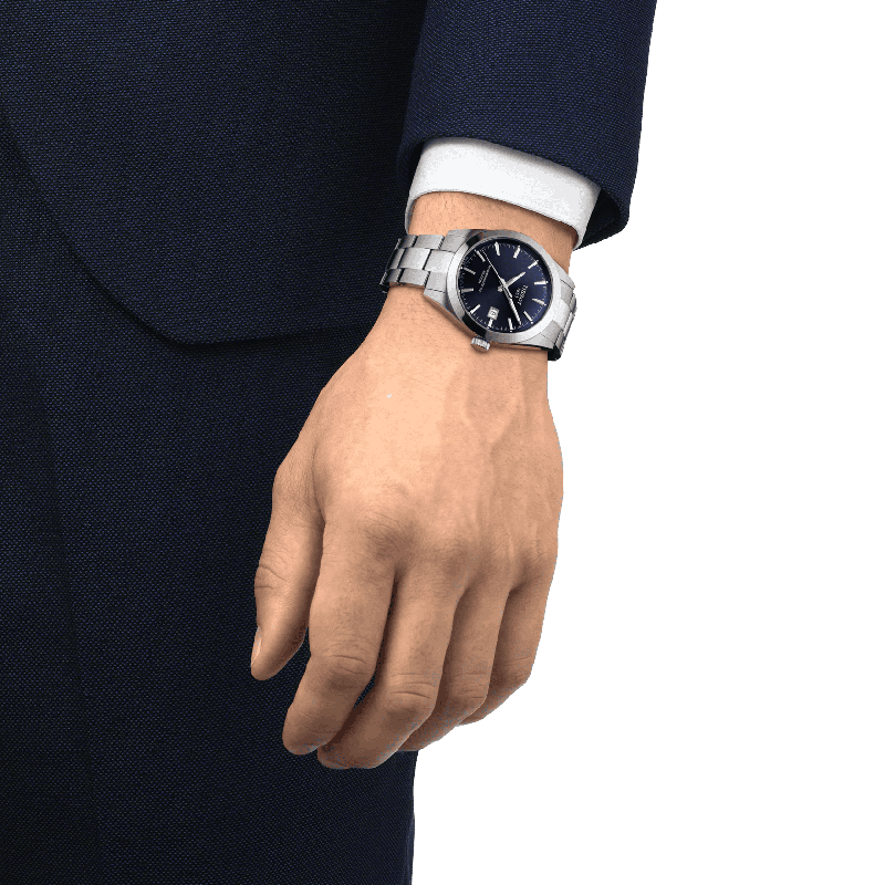 Reloj Tissot Gentleman Powermatic 80 Silicium Azul 40mm T127.407.11.041.00