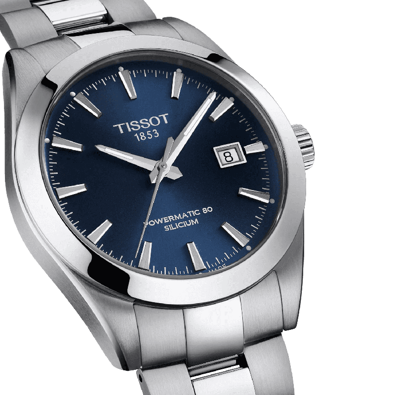 Reloj Tissot Gentleman Powermatic 80 Silicium Azul 40mm T127.407.11.041.00