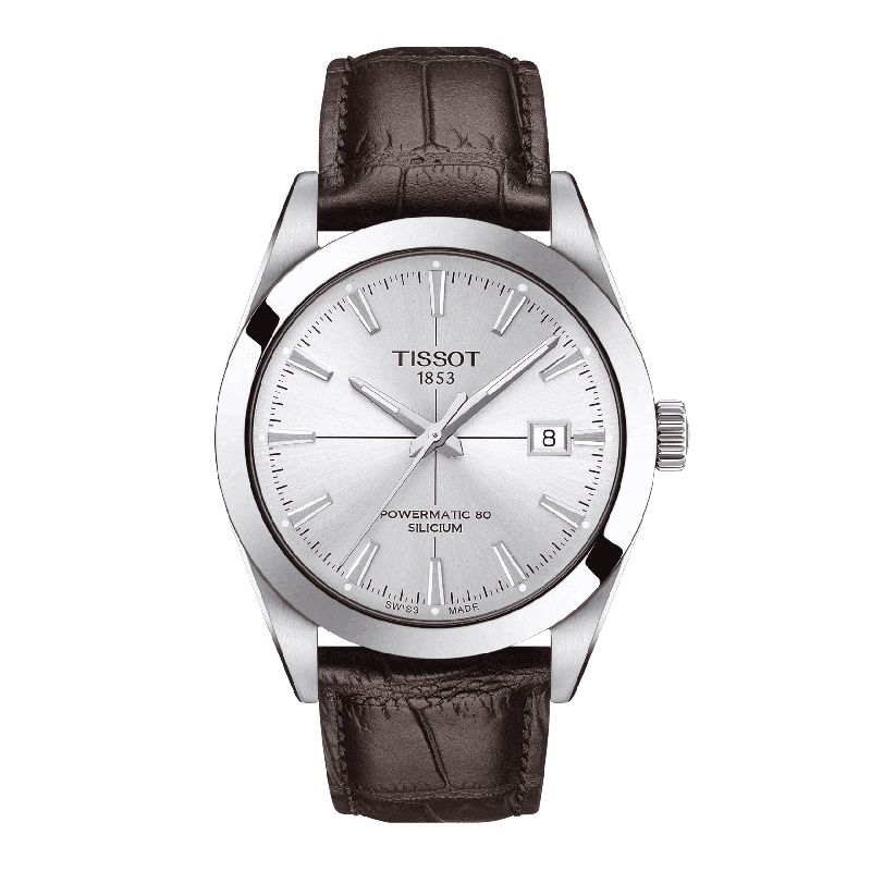 Reloj Tissot Gentleman Powermatic 80 SiliciumPlateado 40mm T127.407.16.031.01