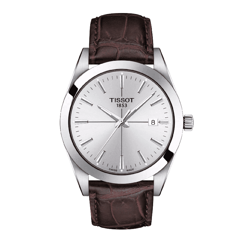 Reloj Tissot Gentleman Plateado 40mm T127.410.16.031.01