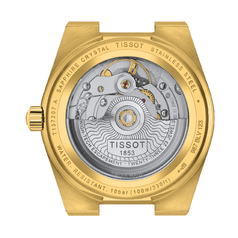 Reloj Tissot PRX 35mm Powermatic 80 Dorado T137.207.33.021.00