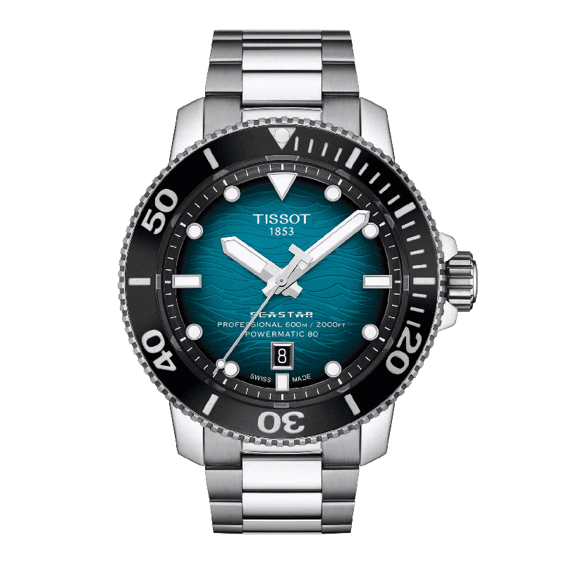 Reloj Tissot Seastar 2000 Professional Powermatic 80 46mm Azul T120.607.11.041.00