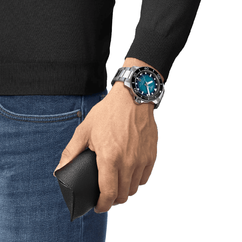 Reloj Tissot Seastar 2000 Professional Powermatic 80 46mm Azul T120.607.11.041.00