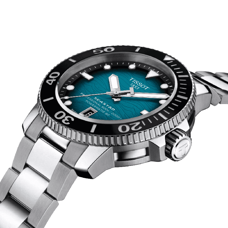 Reloj Tissot Seastar 2000 Professional Powermatic 80 46mm Azul T120.607.11.041.00
