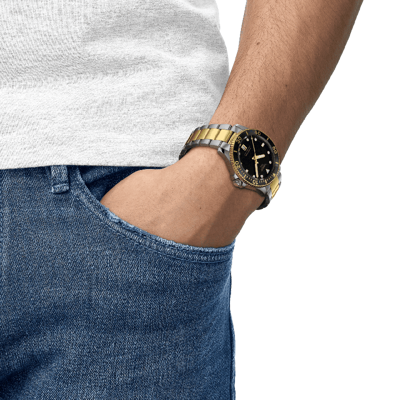 Reloj Tissot Seastar 1000 Quartz 40mm Negro T120.410.22.051.00