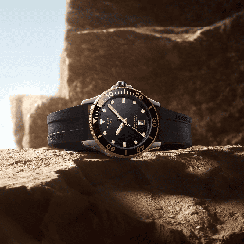 Reloj Tissot Seastar 1000 Quartz 40mm Negro T120.410.27.051.00