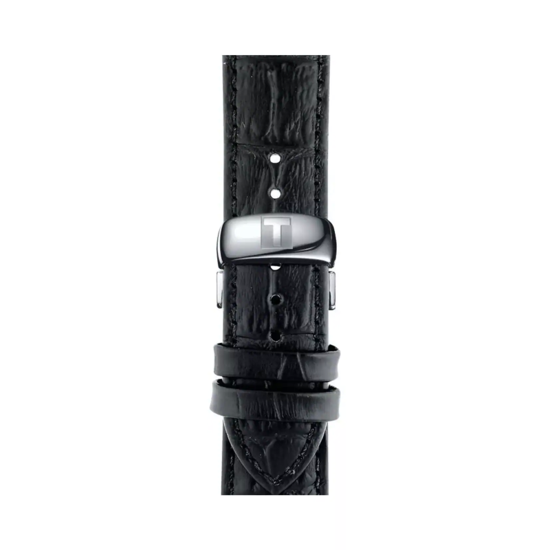 Reloj Tissot Tradition 42mm Negro/Cuero Negro T063.610.16.057.00