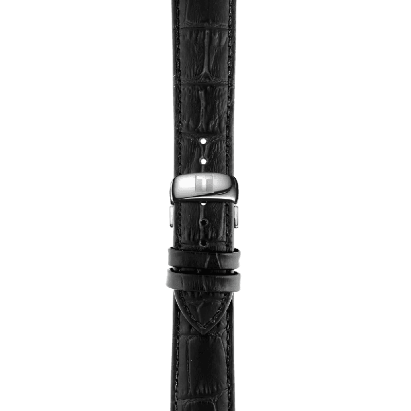 Reloj Tissot Tradition 42mm Negro/Cuero Negro T063.610.16.058.00