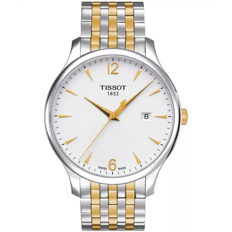 Reloj Tissot Tradition 42mm Plata/Bicolor T063.610.22.037.00