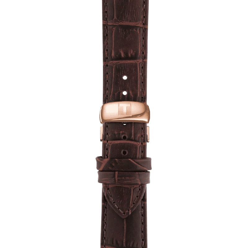 Reloj Tissot Tradition 42mm Plata/Cuero Marrón T063.610.36.037.00