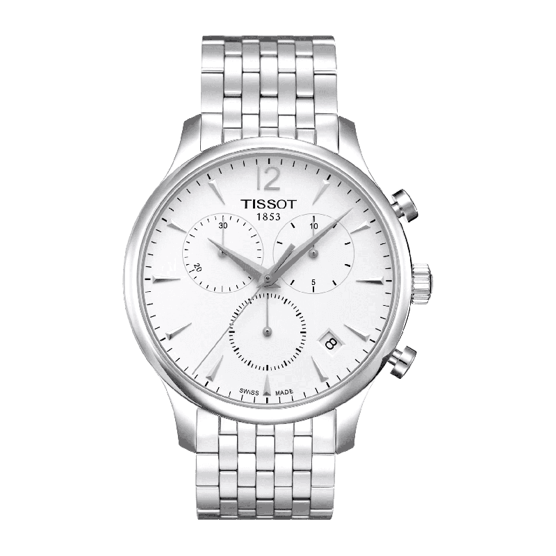 Reloj Tissot Tradition Chronograph 42mm Plata/Acero T063.617.11.037.00