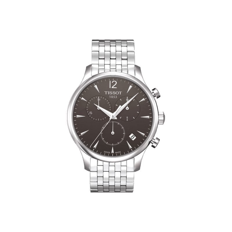 Reloj Tissot Tradition Chronograph 42mm Negro/Acero T063.617.11.067.00