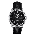 Reloj Tissot Automatics III 39mm Negro/Cuero Negro T065.430.16.051.00