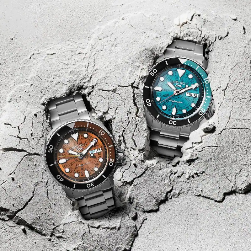 Reloj SEIKO 5 Sport "Time Sonar" Skeleton Brown SRPJ47K1