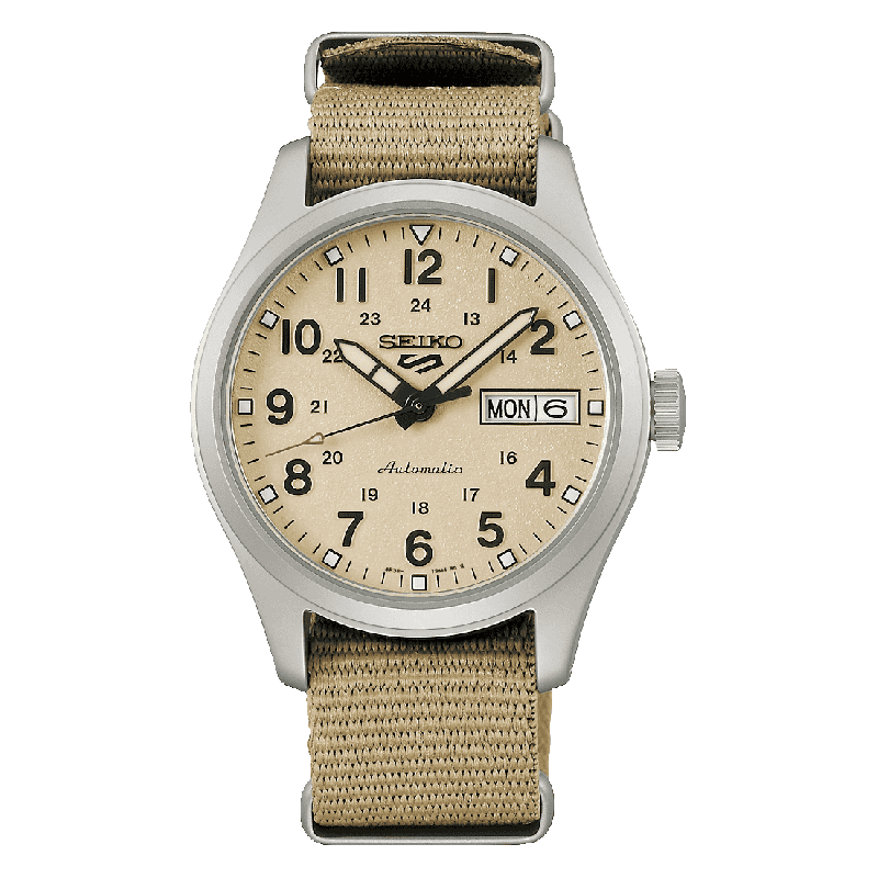 Reloj SEIKO 5 Sports Field Beige SRPJ83K1
