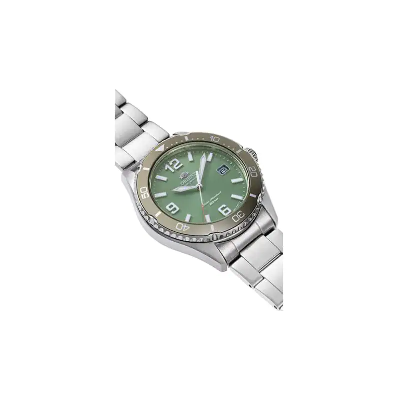 Reloj Orient Mako 40 Solar 40mm Verde RA-WJ0001E10B