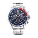 Reloj Orient Mako Solar Chronograph 43mm Azul RA-TX0201L10B