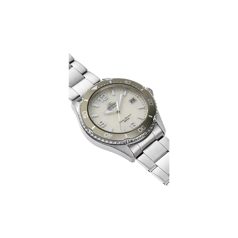 Reloj Orient Mako 40 Solar 40mm Blanco RA-WJ0003S10B