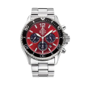 Reloj Orient Mako Solar Chronograph 43mm Rojo RA-TX0207R10B