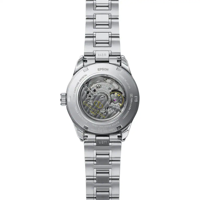 Reloj Orient Star Semi Skeleton Automatic 39mm Azul RE-AT0021L00B