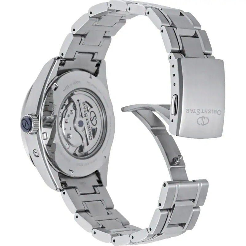 Reloj Orient Star Mechanical Moon Phase Automatic 41mm Negro RE-AY0001B00B