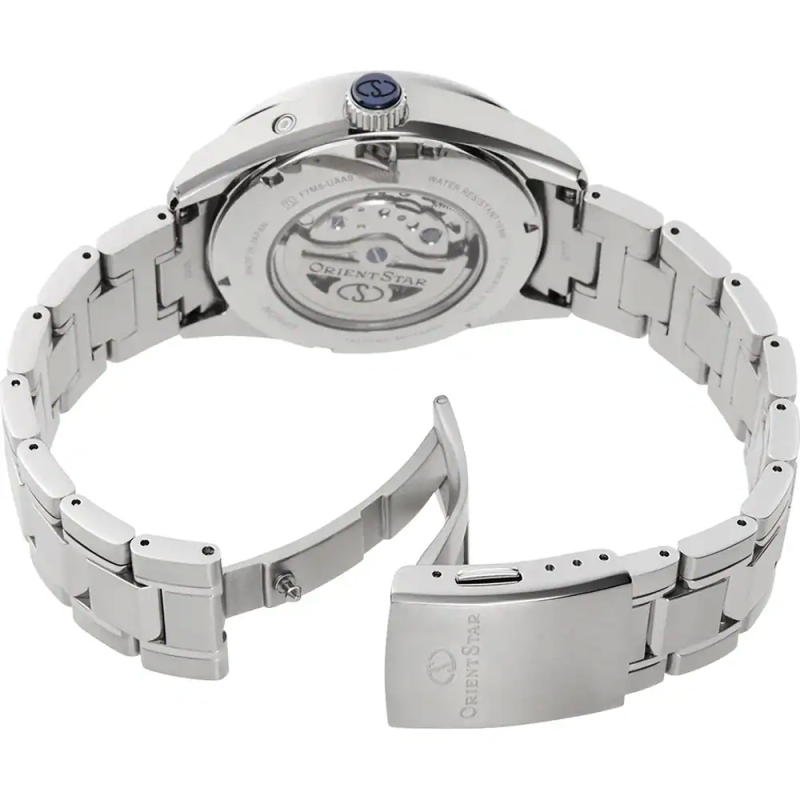 Reloj Orient Star Mechanical Moon Phase Automatic 41mm Blanco RE-AY0002S00B