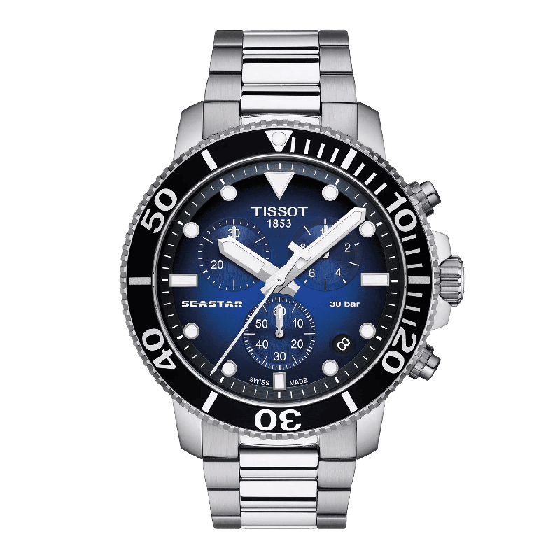 Reloj Tissot Tissot Seastar 1000 Chronograph 45.5mm Azul T120.417.11.041.01