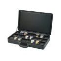 Maletín para 24 Relojes Carbono RS-3250-24CF-BL Rothenschild