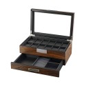 Estuche para 12 Relojes y Joyas Nogal RS-2382-W Rothenschild