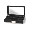 Watch Box en Madera para 8 Relojes y Accesorios Negro RS-2353-8BL Rothenschild