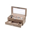 Watch Box para 4 Relojes Marrón con Cajón y Terciopelo Beige RS-3421-4-TA-TAN Rothenschild