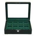 Watch Box para 8 Relojes Negro y Terciopelo Verde RS-3420-8-BL-GRE Rothenschild