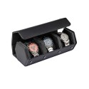 Estuche de Viaje (Watch Roll) para 3 Relojes Negro-Gris RS-3176-3-BL-GY Rothenschild