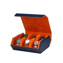 Estuche para 6 Relojes Azul-Naranja RS-3178-6-BLU-ORG Rothenschild