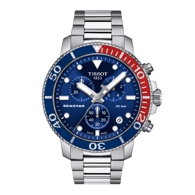 Reloj Tissot Tissot Seastar 1000 Chronograph 45.5mm Azul T120.417.11.041.03