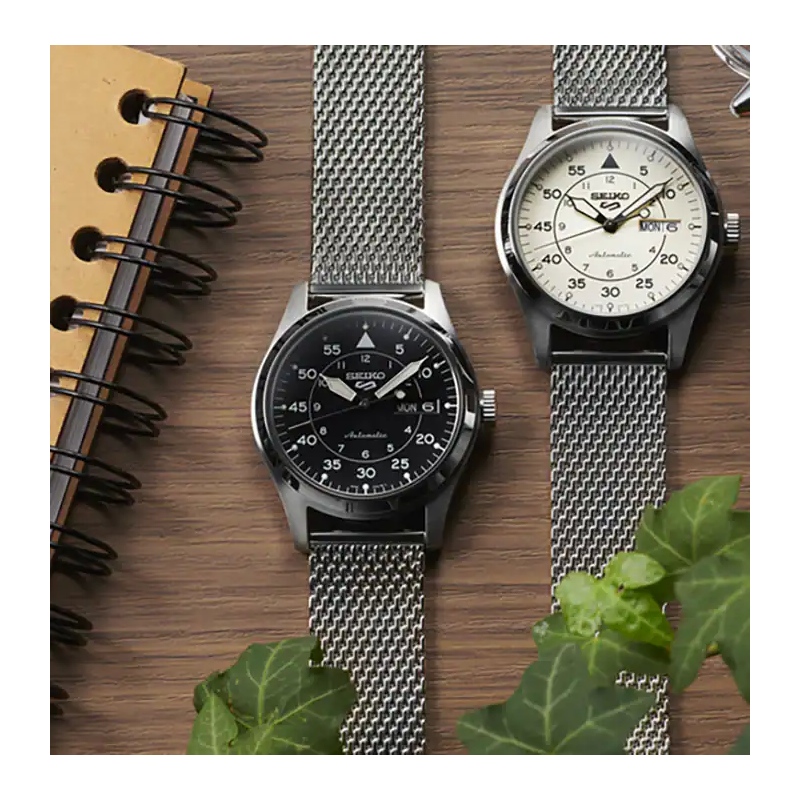 Reloj Seiko 5 Sports Suit Style Flieger Cream SRPH21K1