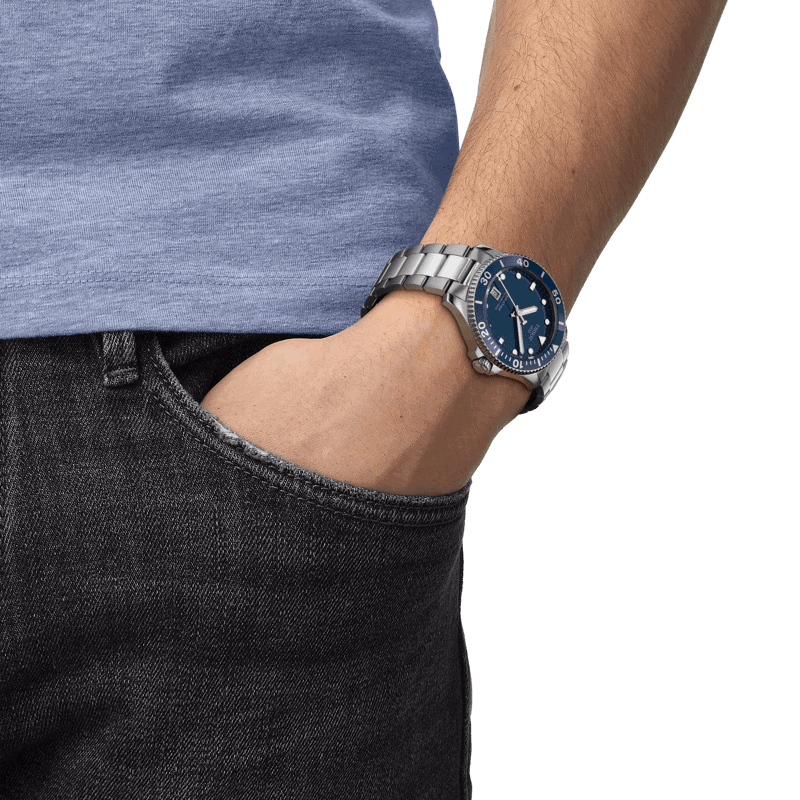 Reloj Tissot Seastar 1000 40mm Quartz Azul T120.410.11.041.00