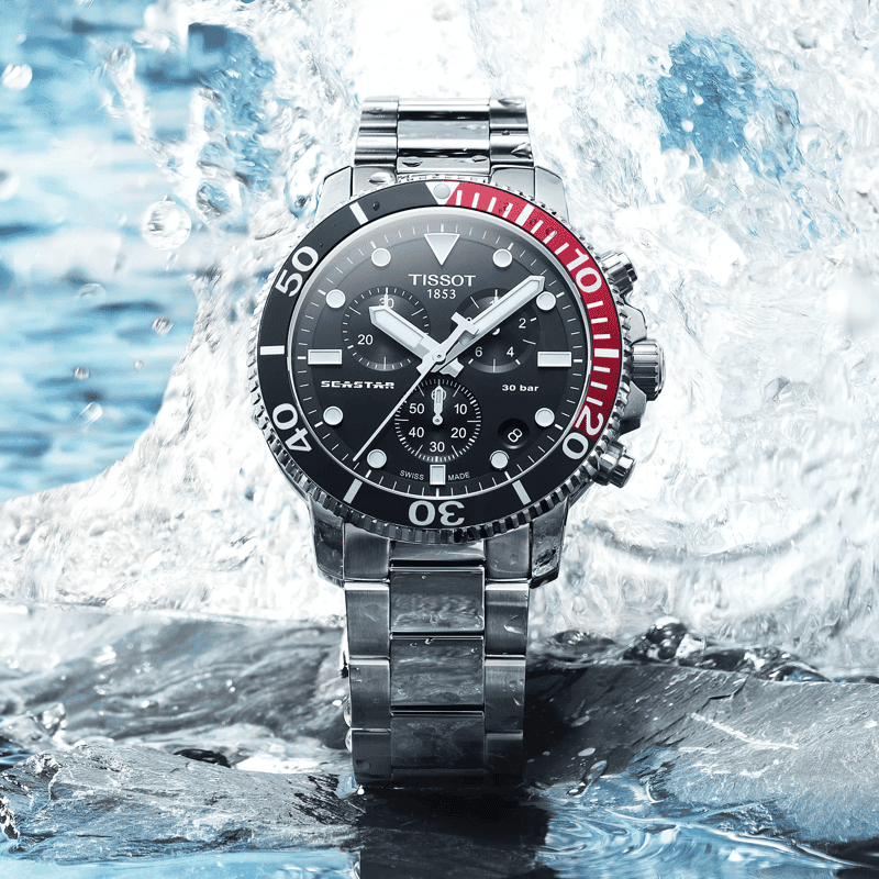 Reloj Tissot Seastar 1000 Chronograph 45.5mm Negro T120.417.11.051.01