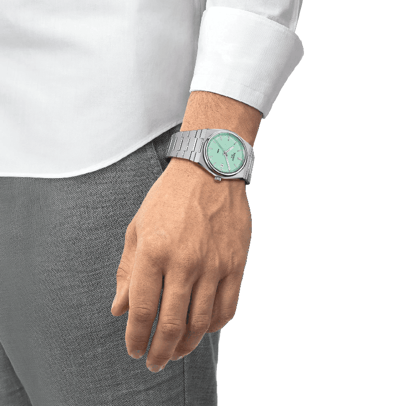 Reloj Tissot PRX 40mm Verde Claro T137.410.11.091.01