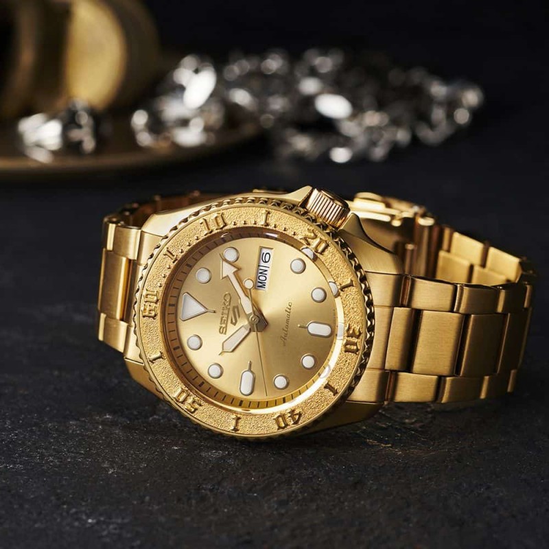 Reloj SEIKO 5 Sport Gold SRPE74K1