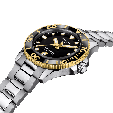 Reloj Tissot Seastar 1000 36mm Negro/Dorado T120.210.21.051.00
